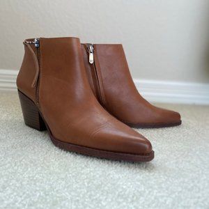 SAM EDELMAN Whiskey Leather Walden Booties - NWOT - Size 8M